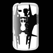 Coque Samsung Galaxy Trend Silhouette avion de chasse