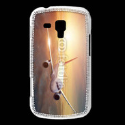 Coque Samsung Galaxy Trend Avion de ligne au coucher de soleil