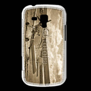 Coque Samsung Galaxy Trend Vieux biplans en noir et blanc