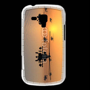 Coque Samsung Galaxy Trend Hélicoptère Apache de nuit