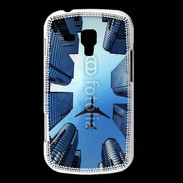 Coque Samsung Galaxy Trend Avion de ligne au dessus des immeubles