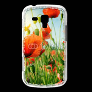 Coque Samsung Galaxy Trend Champs de coquelicots