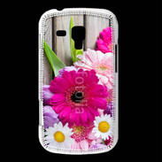 Coque Samsung Galaxy Trend Bouquet de fleur sur bois