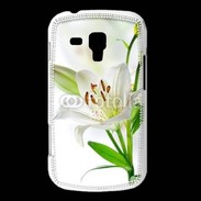 Coque Samsung Galaxy Trend Fleurs de Lys blanc