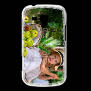 Coque Samsung Galaxy Trend Petite fille avec panier de pommes