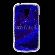 Coque Samsung Galaxy Trend Fleur rose bleue