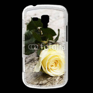 Coque Samsung Galaxy Trend Belle rose Jaune 50