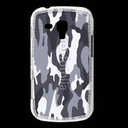 Coque Samsung Galaxy Trend Camouflage gris et blanc