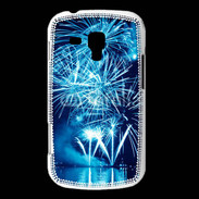 Coque Samsung Galaxy Trend Feu d'artifice en noir et bleu