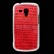 Coque Samsung Galaxy Trend Effet crocodile rouge