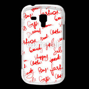 Coque Samsung Galaxy Trend Fashion mots