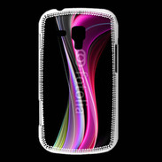 Coque Samsung Galaxy Trend Abstract multicolor sur fond noir