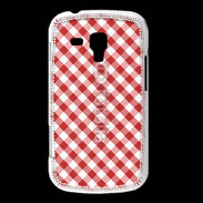 Coque Samsung Galaxy Trend Vichy rouge et blanc 2