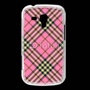 Coque Samsung Galaxy Trend Déco fashion rose et marron