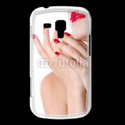 Coque Samsung Galaxy Trend Sexy et glamour bouche rouge à lèvre et vernis à ongles rouges