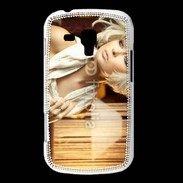 Coque Samsung Galaxy Trend Femme blonde fashion glamour