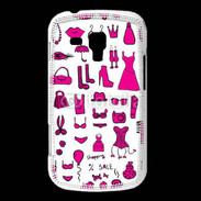 Coque Samsung Galaxy Trend Fond fashion rose