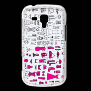 Coque Samsung Galaxy Trend Fond fashion rose 3