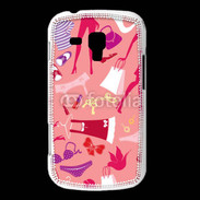 Coque Samsung Galaxy Trend Fond fashion rose 5