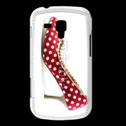 Coque Samsung Galaxy Trend escarpin petits pois