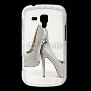 Coque Samsung Galaxy Trend Escarpins strass argent