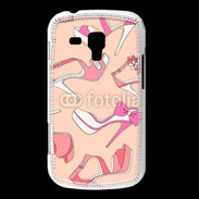 Coque Samsung Galaxy Trend Fond rose chaussures 