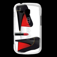 Coque Samsung Galaxy Trend Escarpins et tube de rouge à lèvres