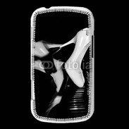 Coque Samsung Galaxy Trend Escarpin blanc sur piano