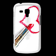 Coque Samsung Galaxy Trend Coeur avec rouge à lèvres