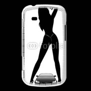 Coque Samsung Galaxy Trend Silhouette sexy avec voiture