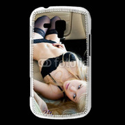 Coque Samsung Galaxy Trend Femme sexy blonde à l'intérieur d'une voiture
