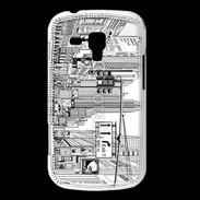 Coque Samsung Galaxy Trend Rue de New York en dessin noir et blanc