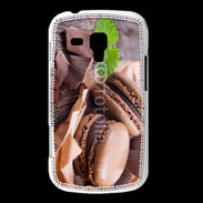 Coque Samsung Galaxy Trend Macaron chocolat 