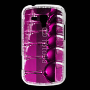 Coque Samsung Galaxy Trend Verre de vin sur fond rose