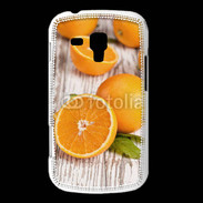 Coque Samsung Galaxy Trend Belles oranges sur fond en bois