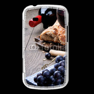 Coque Samsung Galaxy Trend Pain et vin rouge