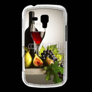 Coque Samsung Galaxy Trend Vin rouge et fruits