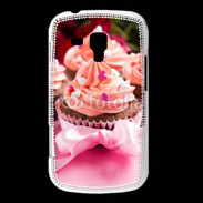 Coque Samsung Galaxy Trend Cupcake et ruban rose