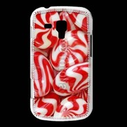 Coque Samsung Galaxy Trend Bonbons rouges et blancs