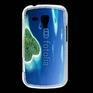 Coque Samsung Galaxy Trend île en former de cœur au milieu de la mer