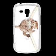 Coque Samsung Galaxy Trend Chaton sur une corde