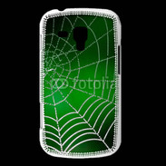 Coque Samsung Galaxy Trend Toile d'araignée verte