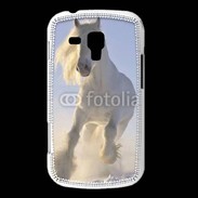 Coque Samsung Galaxy Trend Cheval blanc dans la neige