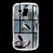 Coque Samsung Galaxy Trend Orque noir et blanc