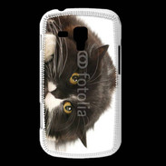 Coque Samsung Galaxy Trend Chat noir et blanc
