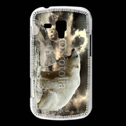 Coque Samsung Galaxy Trend Ours blanc en colère