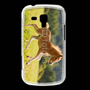 Coque Samsung Galaxy Trend Poulain dans un champs
