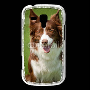 Coque Samsung Galaxy Trend Chien Colley marron et blanc