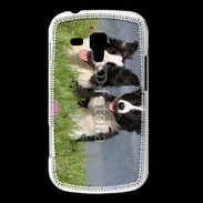 Coque Samsung Galaxy Trend Chien Border Collie noir et blanc