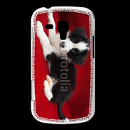 Coque Samsung Galaxy Trend Chiot noir et blanc 5